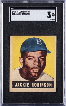 1948 Leaf #79 Jackie Robinson Rookie Card – SGC VG 3
